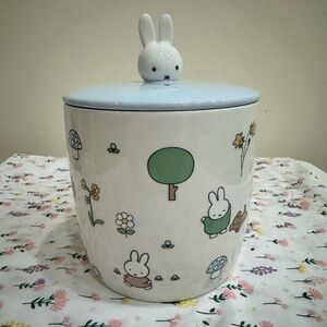 Miffy X Magenta Blue canister Cookie Jar